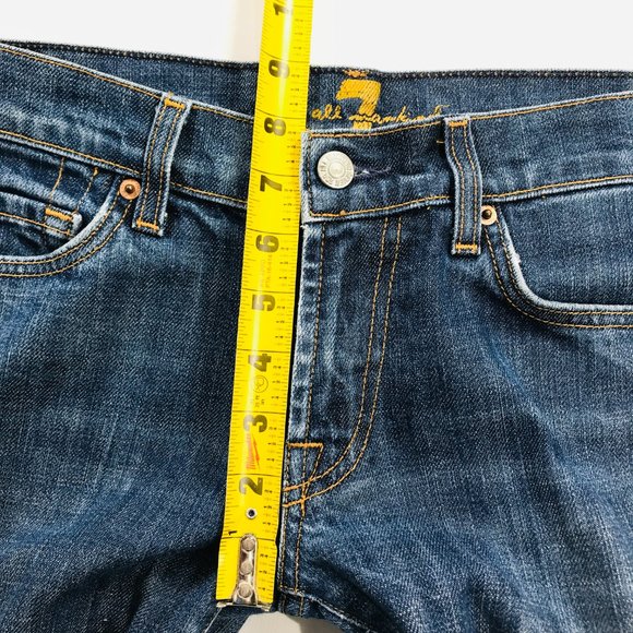 Seven 7 For All Mankind FLARE Blue Jeans Women's Size 29 x 31 in EUC - Picture 8 of 10